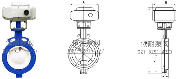 D972X電動(dòng)對夾式軟密封蝶閥