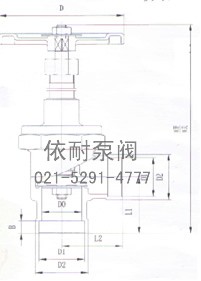DJ64F低溫角式截止閥 結構圖