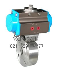 型號：Q671F  對夾式超短型氣動(dòng)球閥