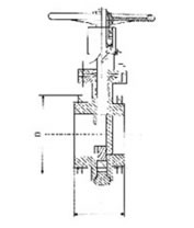GD41TC擺動(dòng)式陶瓷蝶閥 結構圖 