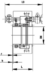  BYCZ949型電動(dòng)(圓形)封閉式眼鏡閥 結構圖2