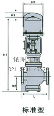 電子式電動(dòng)直通單、雙座調節閥 結構圖1