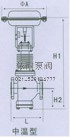 氣動(dòng)薄膜直通單座、雙座調節閥 結構圖1