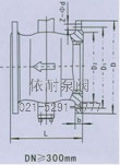 氣動(dòng)V型調節球閥 外形尺寸圖2