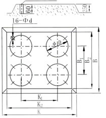 柔性聯(lián)接基礎鉆膨脹螺孔