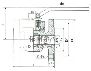 美標手動(dòng)旋塞閥 外形尺寸圖