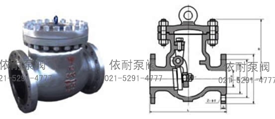 DH44Y低溫止回閥 外形尺寸圖